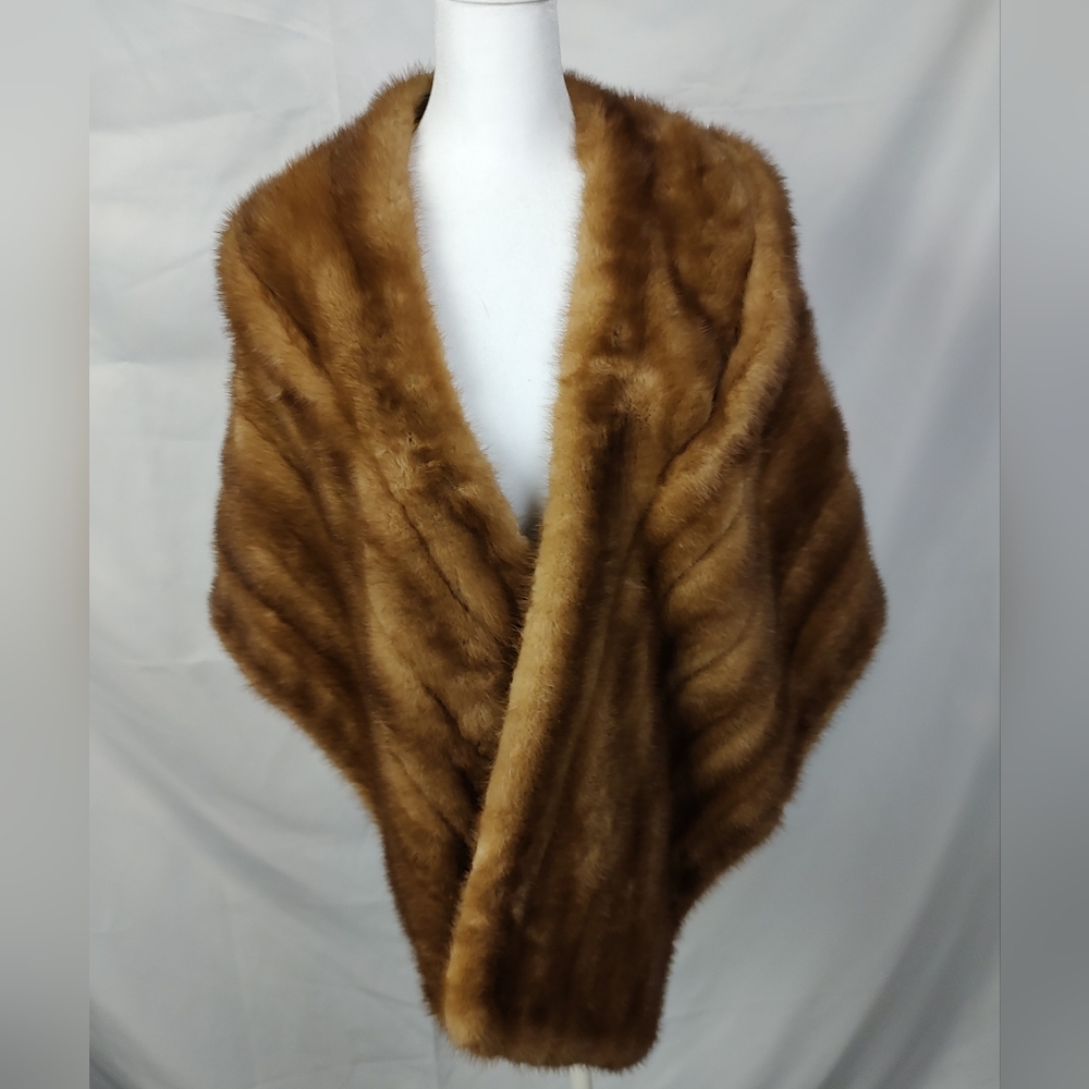Vintage Real Mink Shawl By H. Weinenger & Son